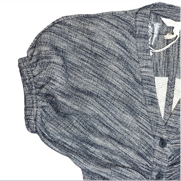 Soft Joie V-Neck  Short Sleeve Alora Ruched Button-Front Mini Dress Petite NWT - Picture 7 of 15